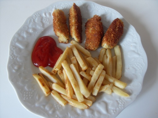 Nuggets de poulet express au gruyre