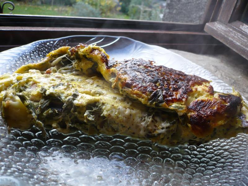 Omelette au Poireau