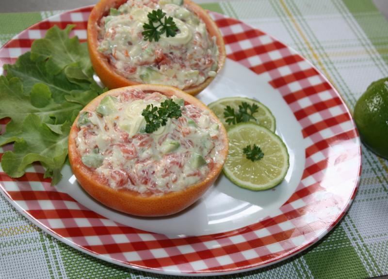 Pamplemousse au surimi