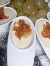 Panna Cotta au Foie Gras et Confit d\'Echalotes