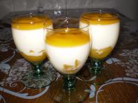 Panna Cotta Vanille et son Coulis de Mangues