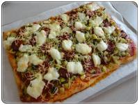 Pizza  la Courgette et au Chorizo