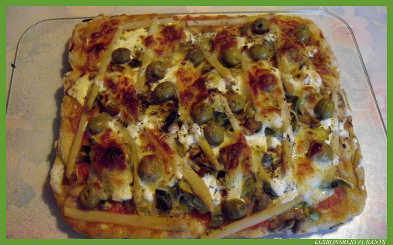 Pizza Vgtarienne aux Asperges