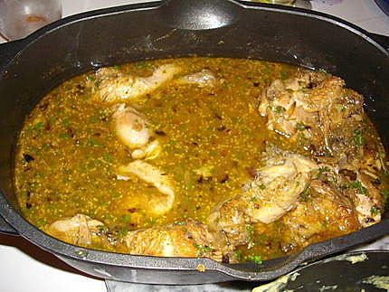 Poulet au Vinaigre et chalotes