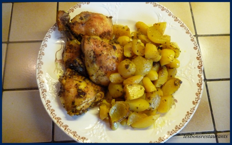 Poulet et Pommes de Terre Nouvelles au Four