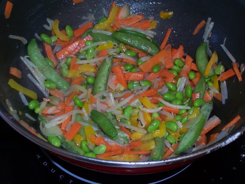 Poulet et ses Petits Lgumes au Wok