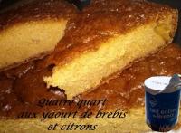 Quatre-Quart au Yaourt Brebis et Citron