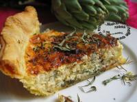 Quiche  l\'Artichaut Poivrade, Oignon et Estragon 