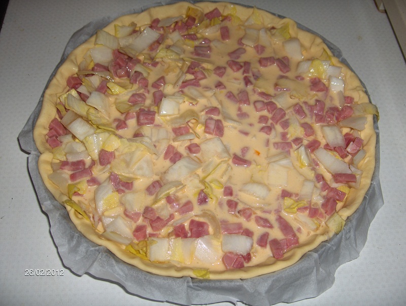 Quiche aux Chicons et Jambon