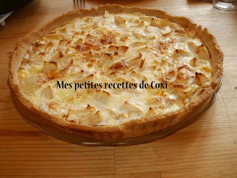 Quiche aux endives, pomme et camembert