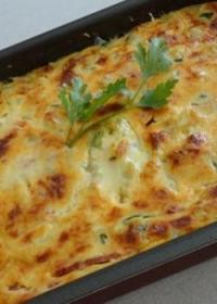 Quiche sans pte aux Courgettes et Tomates