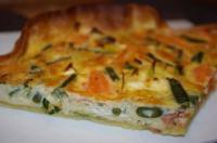 Quiche Saumon, Chvre et Lgumes Verts