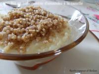 Riz au Lait, Crumble d\'Amandes  la Cannelle