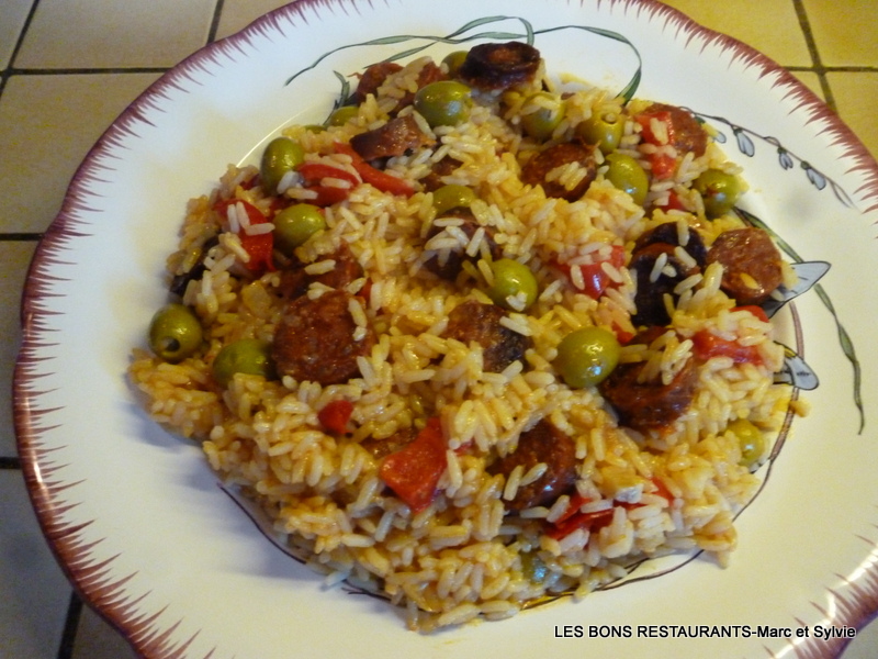 Riz pilaf au chorizo