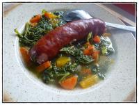 Soupe au chou kale et butternut