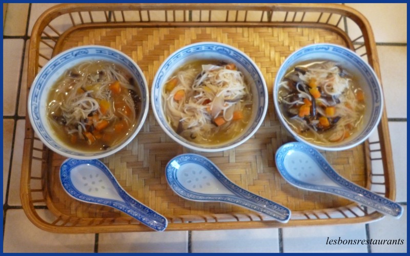 Soupe Chinoise aux Vermicelles de Riz