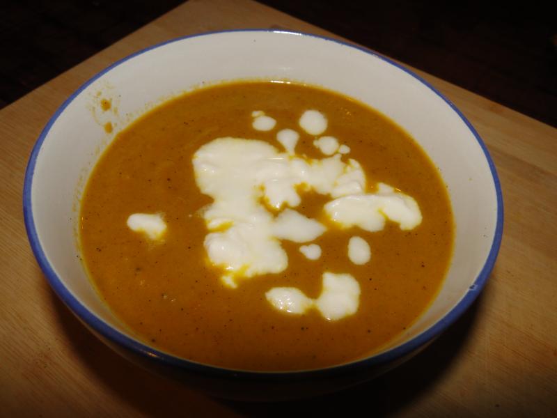 Soupe de Carottes et Pomme au Curry