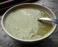 Soupe de Courgettes, Petits Pois et Boursin