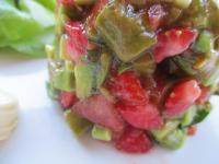 Tartare aux fraises et aux asperges