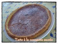 Tarte  la Courgette sucre