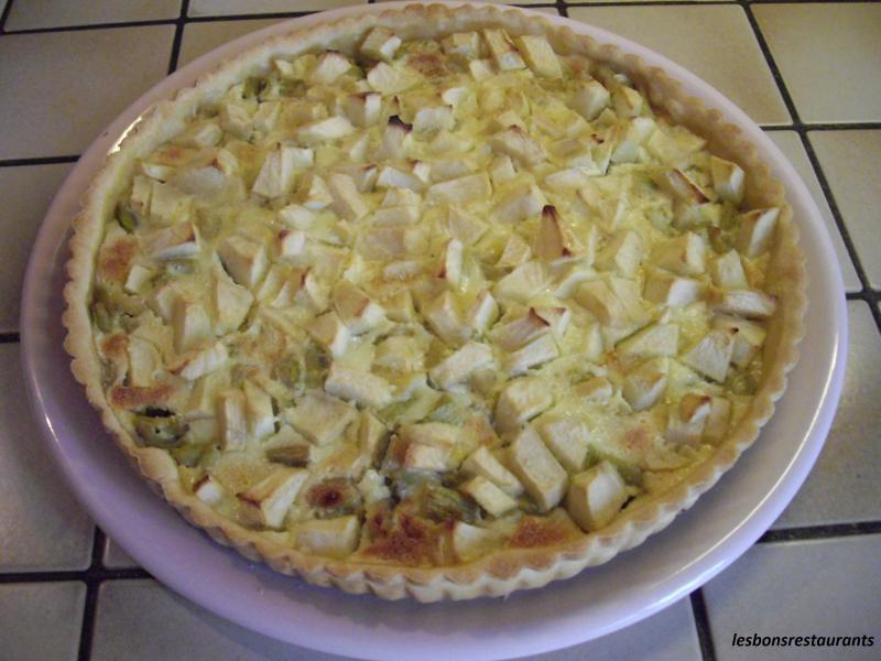 Tarte  la Rhubarbe et aux Pommes