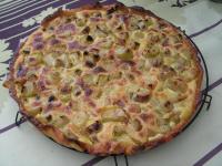 Tarte  la Rhubarbe Faon Flan