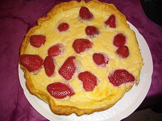 Tarte au Flan  la Fraise