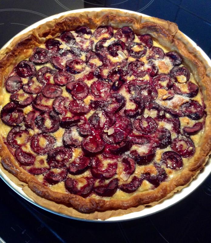 Tarte aux Cerises Noires et Amandes