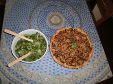 Tarte aux Courgettes et Lardons