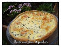 Tarte aux Fves et au Jambon Cru