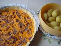 Tarte aux Lgumes et Cuisses de Canard Confites 