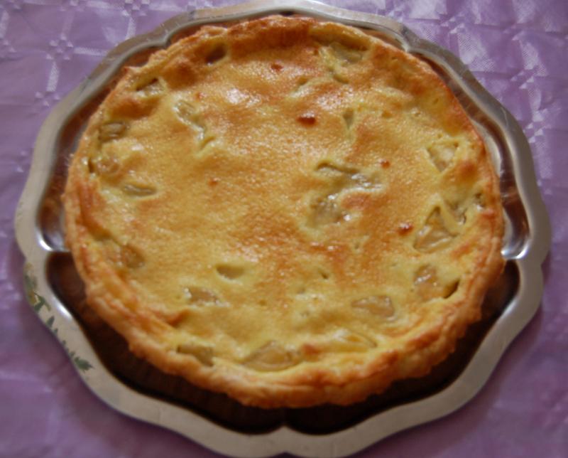 Tarte aux Pommes et Rhubarbe