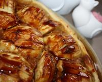 Tarte normande aux pommes et caramel