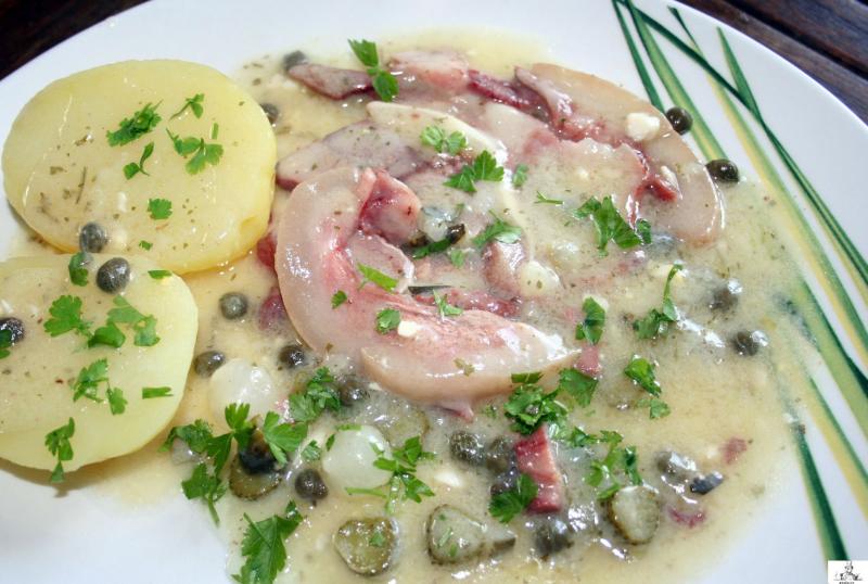 Tte de veau, sauce ravigote