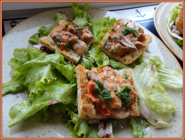 Toasts champignons et tomates 