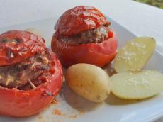 Tomates Farcies  l\'Agneau et au Cumin