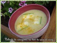 Velout de Courgettes au Lait de Coco et Curry