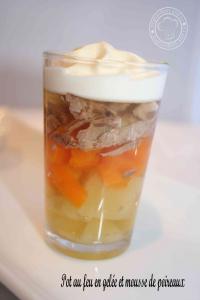 Verrine de Pot au Feu en Gele et Mousse de Poireaux