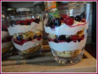 Verrines de fruits rouges faon tiramisu