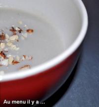 Velout de Topinambours aux clats de Noisettes