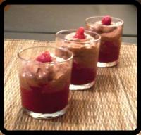 Verrines Framboises & Mousse au Chocolat